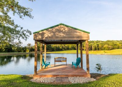 gazebo at pinnon lake cabins